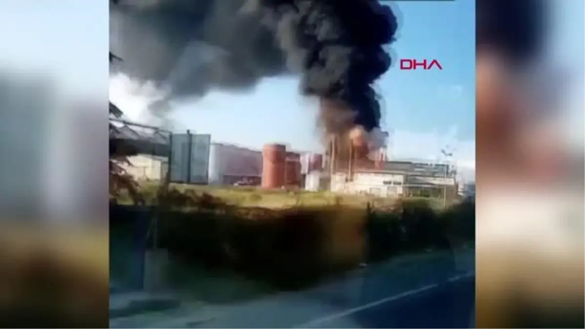 Lüleburgaz\'da Kimya ve Entegre Tesisinde Yangın Çıktı