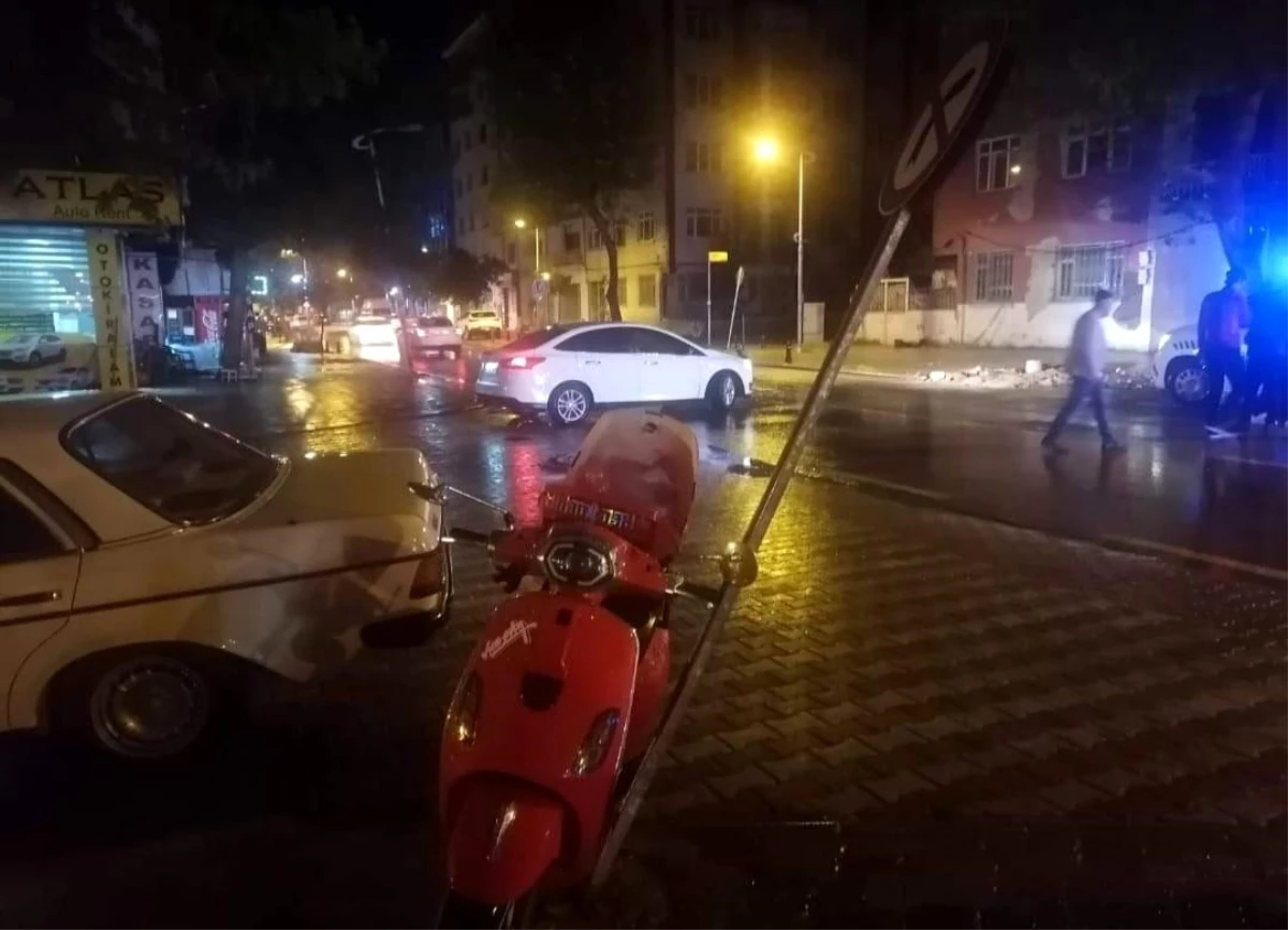 Malatyada otomobil ile motosikletin karıştığı trafik kazasında 1 kişi yaralandı