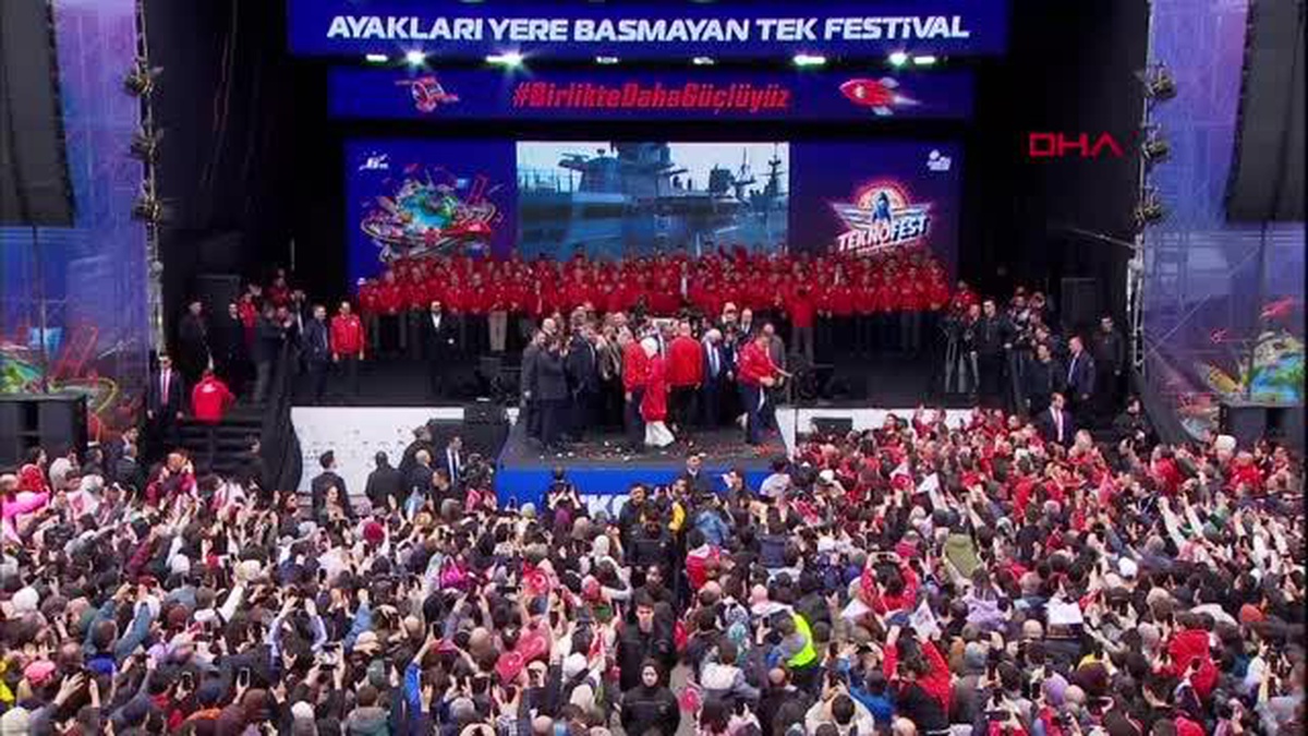 Cumhurbaşkanı Erdoğan, TEKNOFEST\'ten Kahramanmaraşa bağlandı