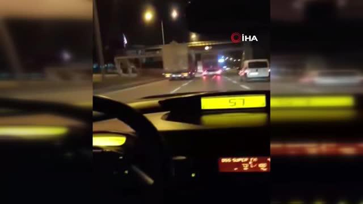 Tırı sıkıştıran otomobil sürücüsü kaza sebebi oldu