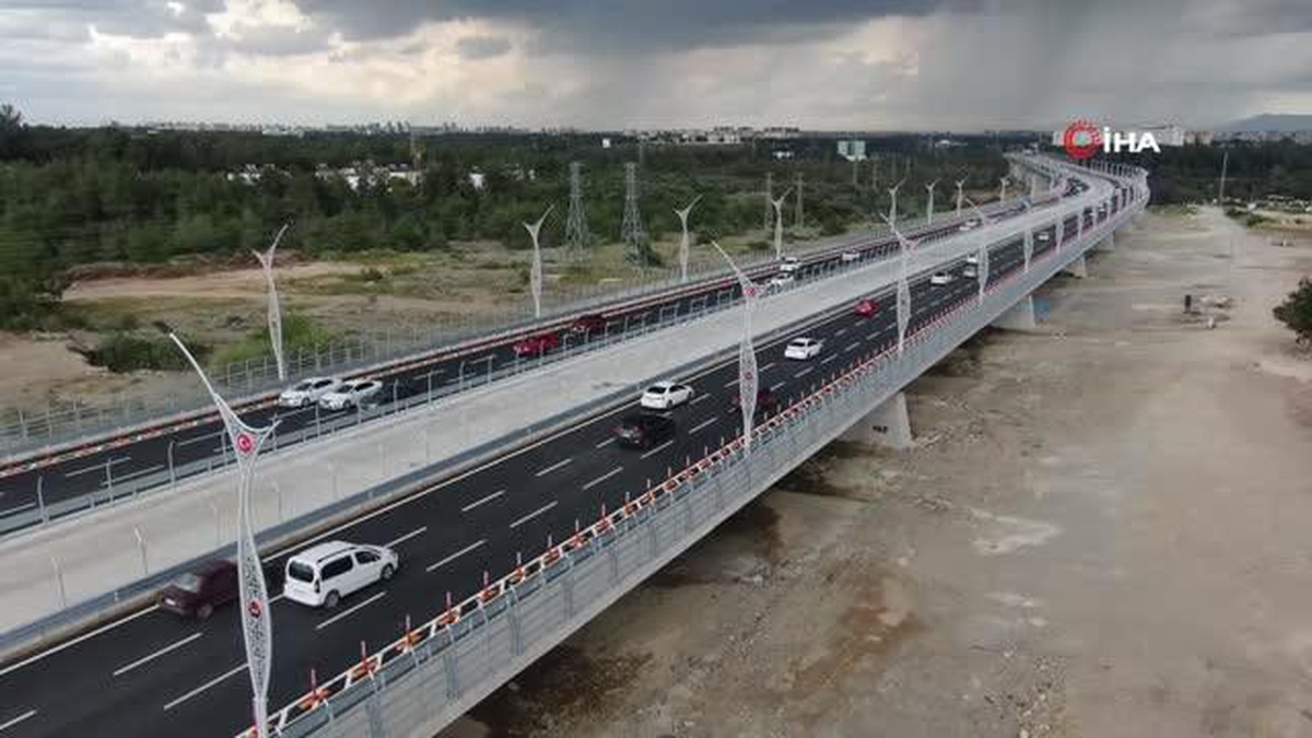 Türkiye\'nin en uzun 4. köprüsü Adana\'da açıldı, Adanalılar yoğunluk oluşturdu
