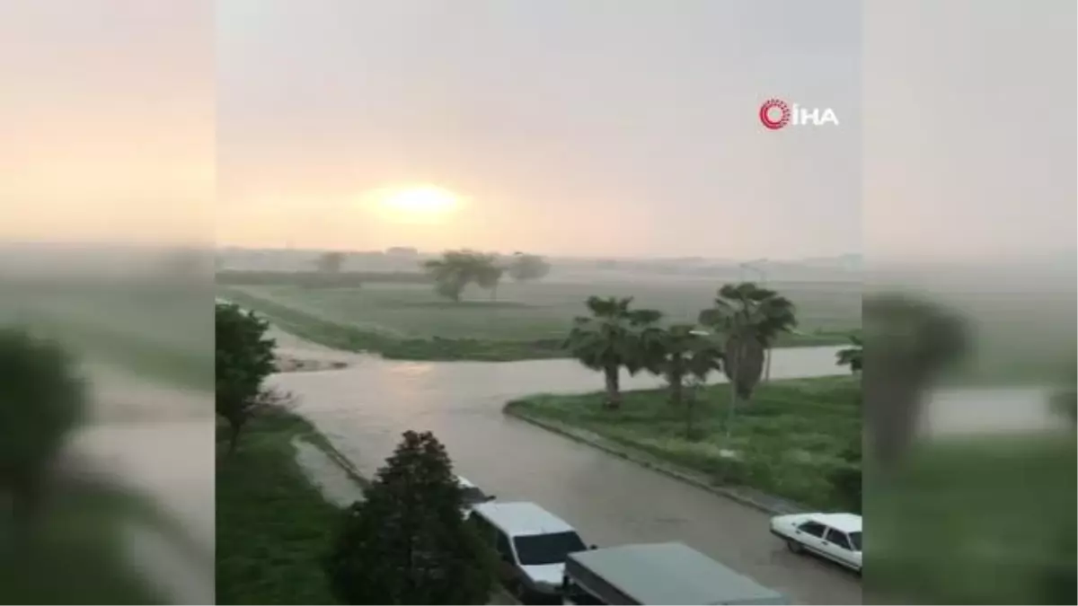Osmaniyede Yıldırım Düşme Anı Kaydedildi