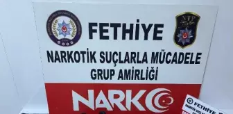 Fethiye'de yolcu otobüsünde uyuşturucu operasyonu