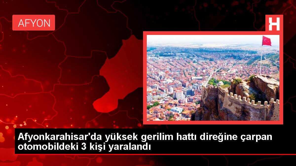 Ehliyetsiz sürücü yüksek gerilim hattı direğine çarptı