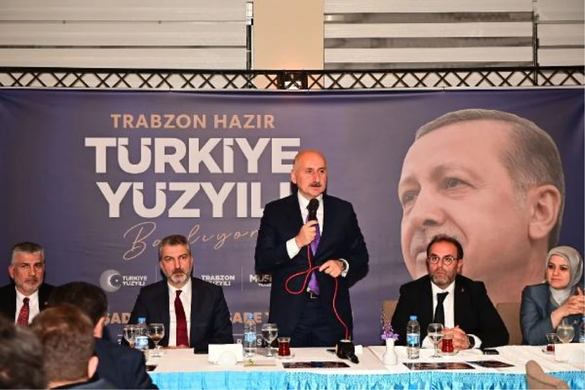 Ulaştırma ve Altyapı Bakanı Karaismailoğlu, MÜSİAD Trabzon Şubesi Üyeleri ile Buluştu
