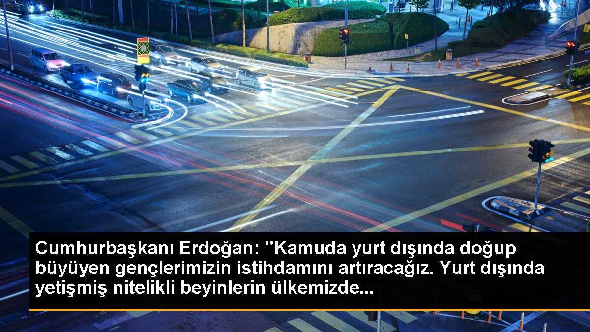 Cumhurbaşkanı Erdoğan: "Kamuda yurt dışında doğup büyüyen gençlerimizin istihdamını artıracağız. Yurt dışında yetişmiş nitelikli beyinlerin ülkemizde...