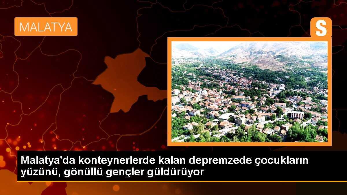 Malatya Gençlik Merkezi gönüllüleri depremzede çocukların moralini yükseltiyor