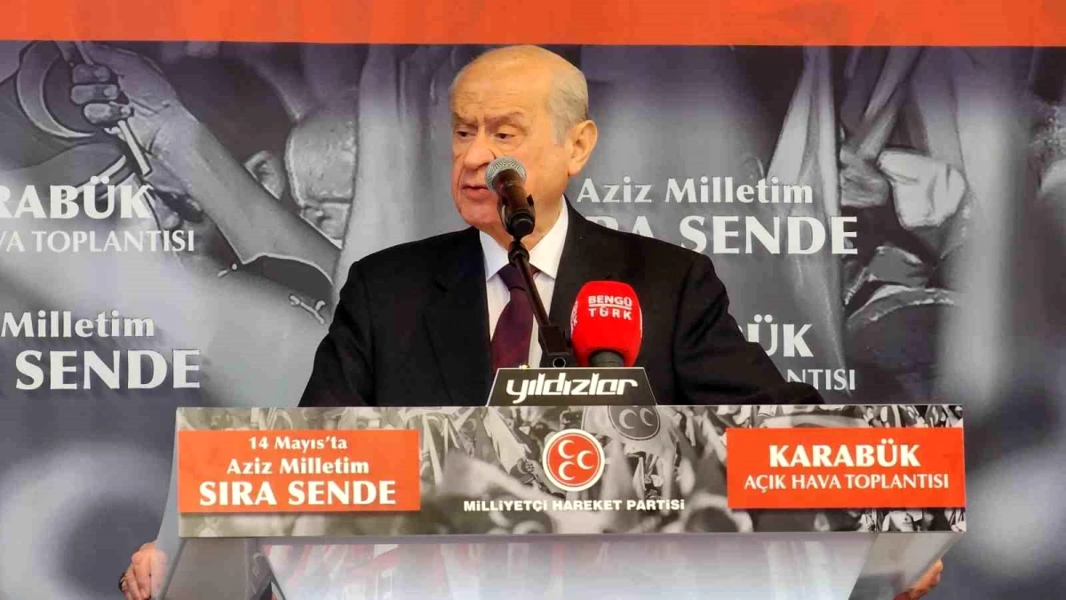 MHP Genel Başkanı Bahçeli, Karabük\'te halka hitap etti