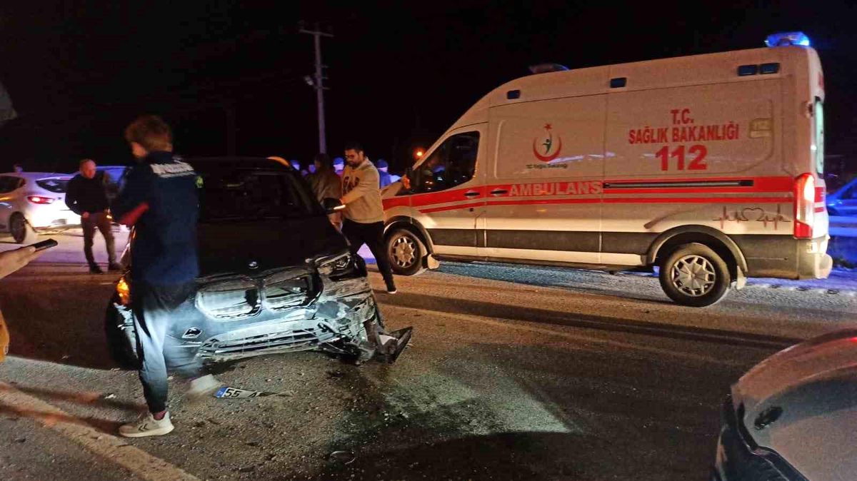 Sungurlu\'da Zincirleme Trafik Kazası