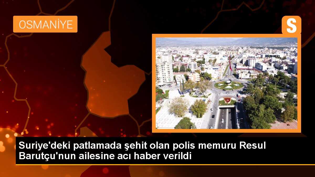 Suriye\'deki Patlamada Şehit Olan Polis Memuru Resul Barutçu\'nun Ailesine Taziye Ziyareti