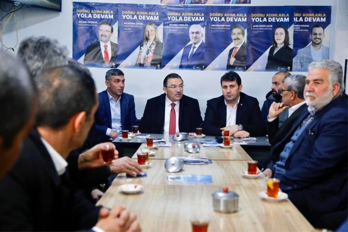 Selami Altınok, Erzurum\'da seçim gezisine devam etti