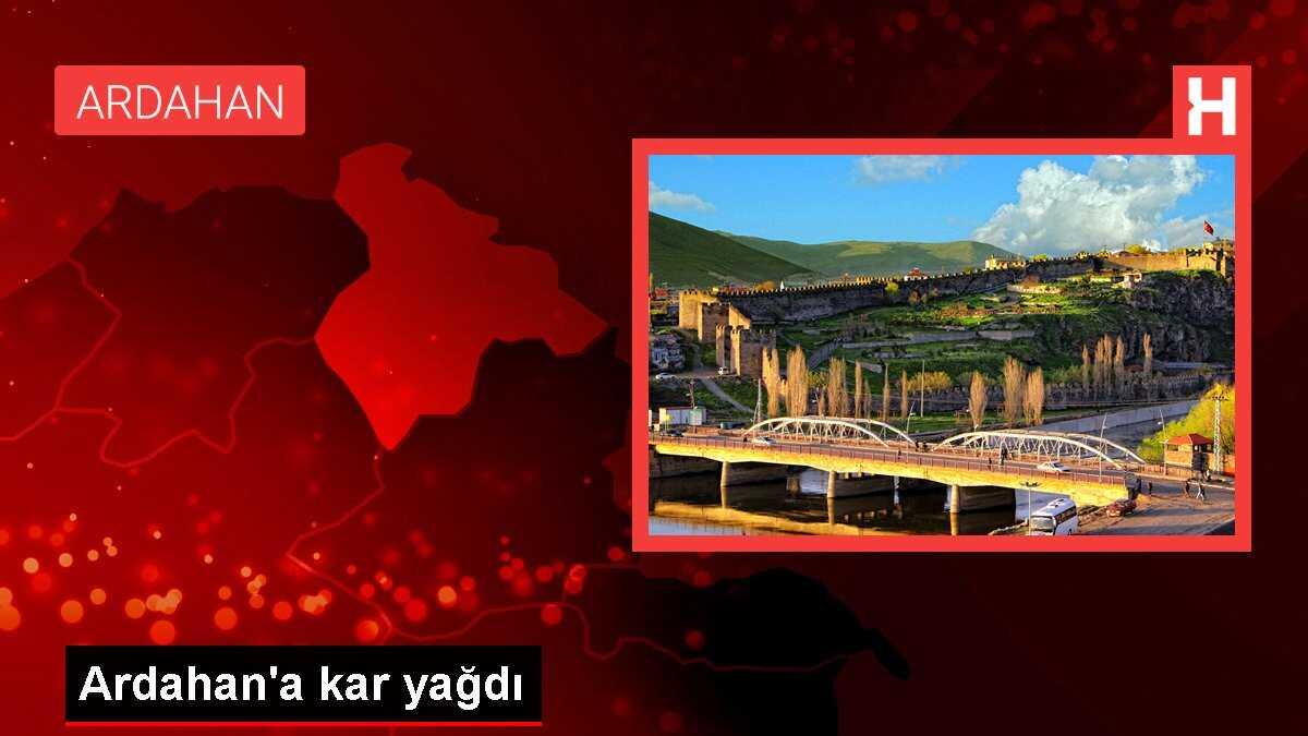 Ardahan'ın Göle ilçesine Mayıs ayında kar yağdı