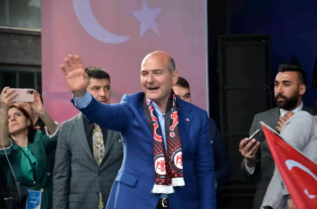 İçişleri Bakanı Süleyman Soylu Çorum\'da konuştu