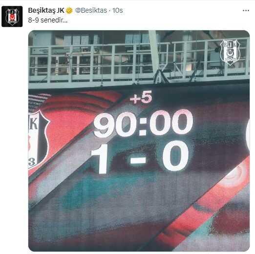 Derbi zaferi sonrası Beşiktaş, yaptığı paylaşımla Galatasaray'ı fena tiye aldı