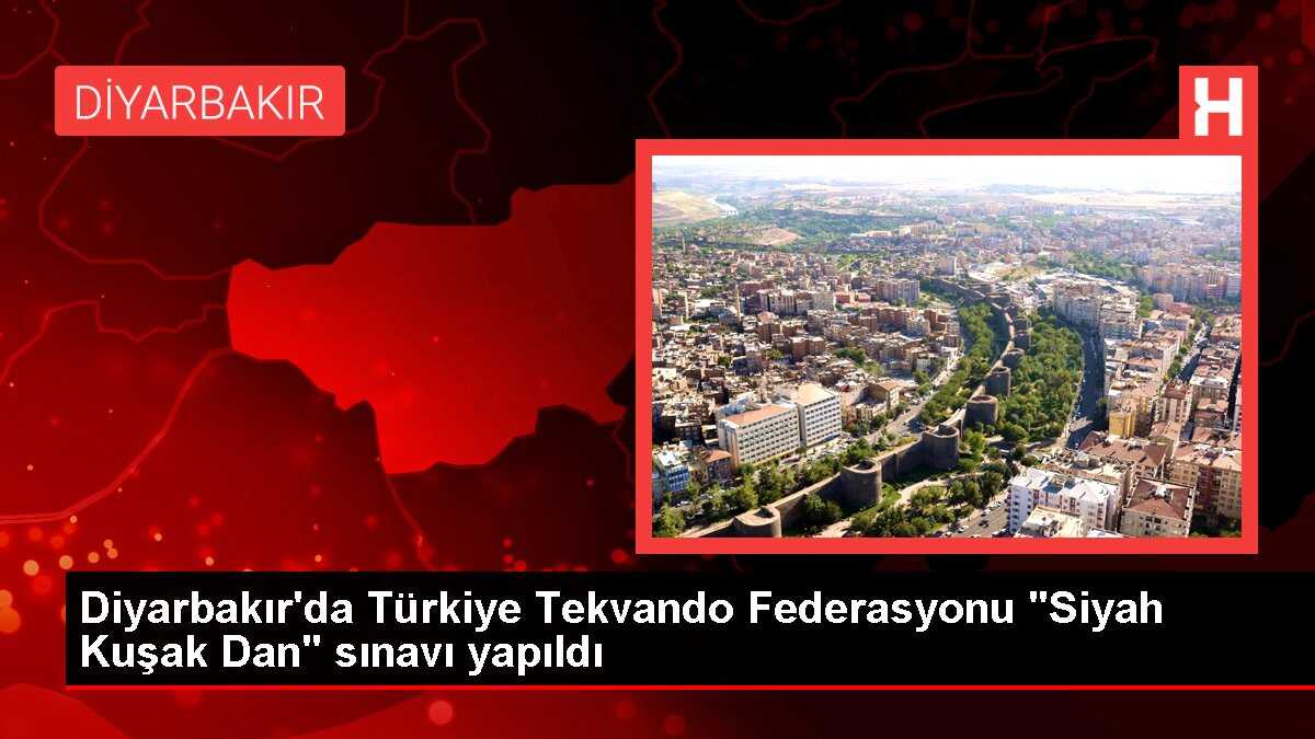 Diyarbakır'da Türkiye Tekvando Federasyonu Siyah Kuşak Dan Sınavı Yapıldı