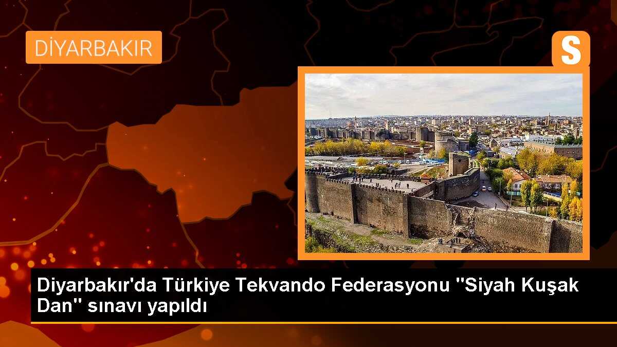 Diyarbakır\'da Türkiye Tekvando Federasyonu Siyah Kuşak Dan Sınavı Yapıldı