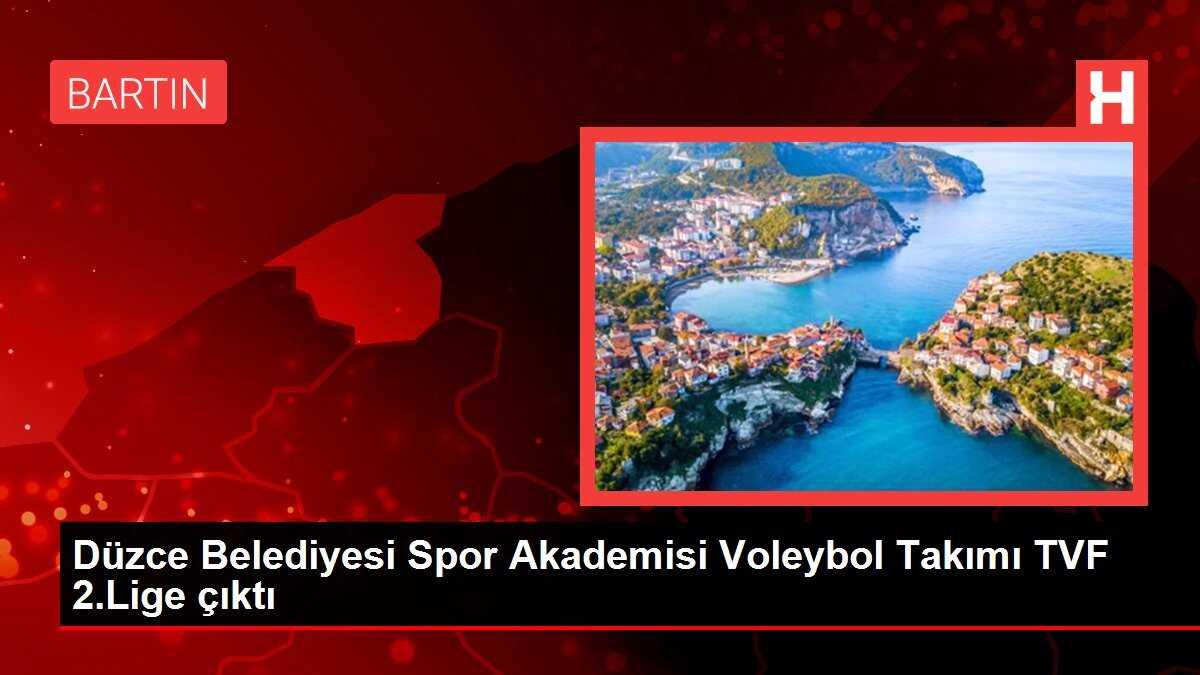 Düzce Belediyesi Spor Akademisi Voleybol Takımı TVF 2.Lige çıktı