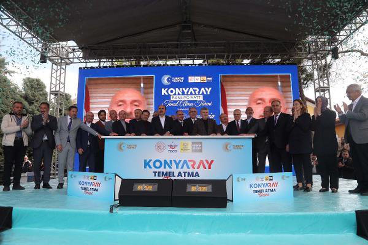 \'KONYARAY Banliyö Hattı\'nın temeli atıldı