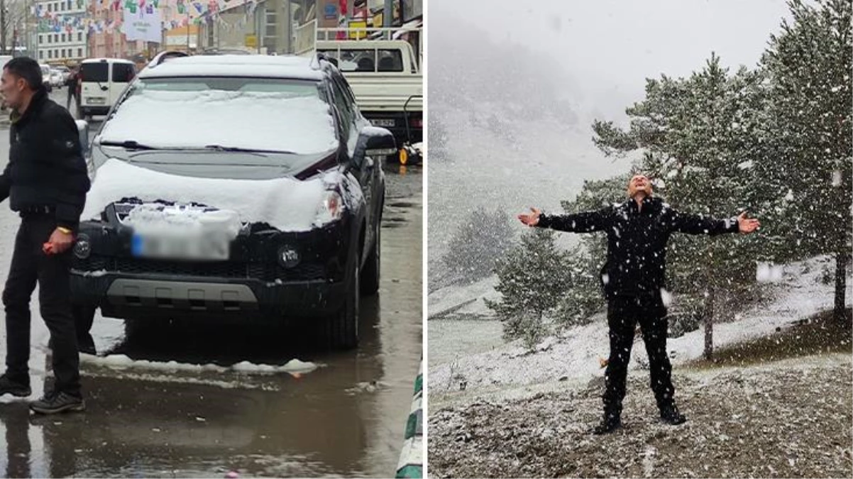 Sivas ve Ardahan\'da Mayıs ayında kar yağdı