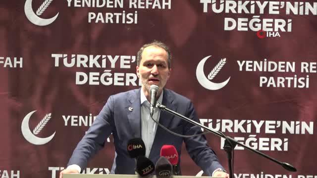 Yeniden Refah Partisi Genel Başkanı Fatih Erbakan Bilecik\'te konuştu