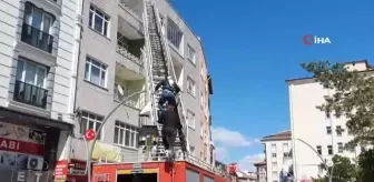 Çorum'da Apartmanda Yangın Paniği