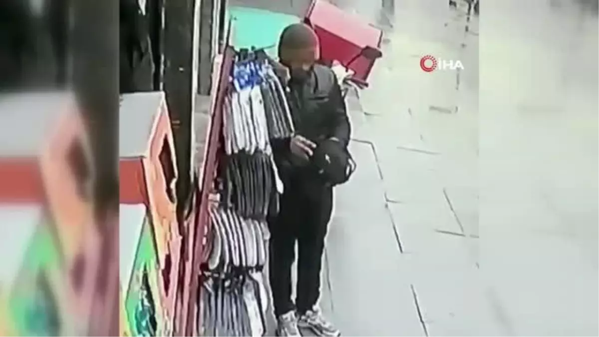 Gaziosmanpaşa\'da Şapka ve Çorap Çalan Hırsız Kameralara Yakalandı