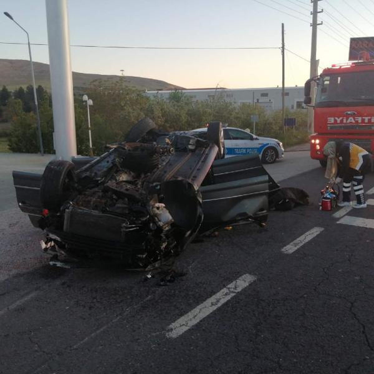 Elazığ\'da trafik kazası: 1 ölü, 2 yaralı