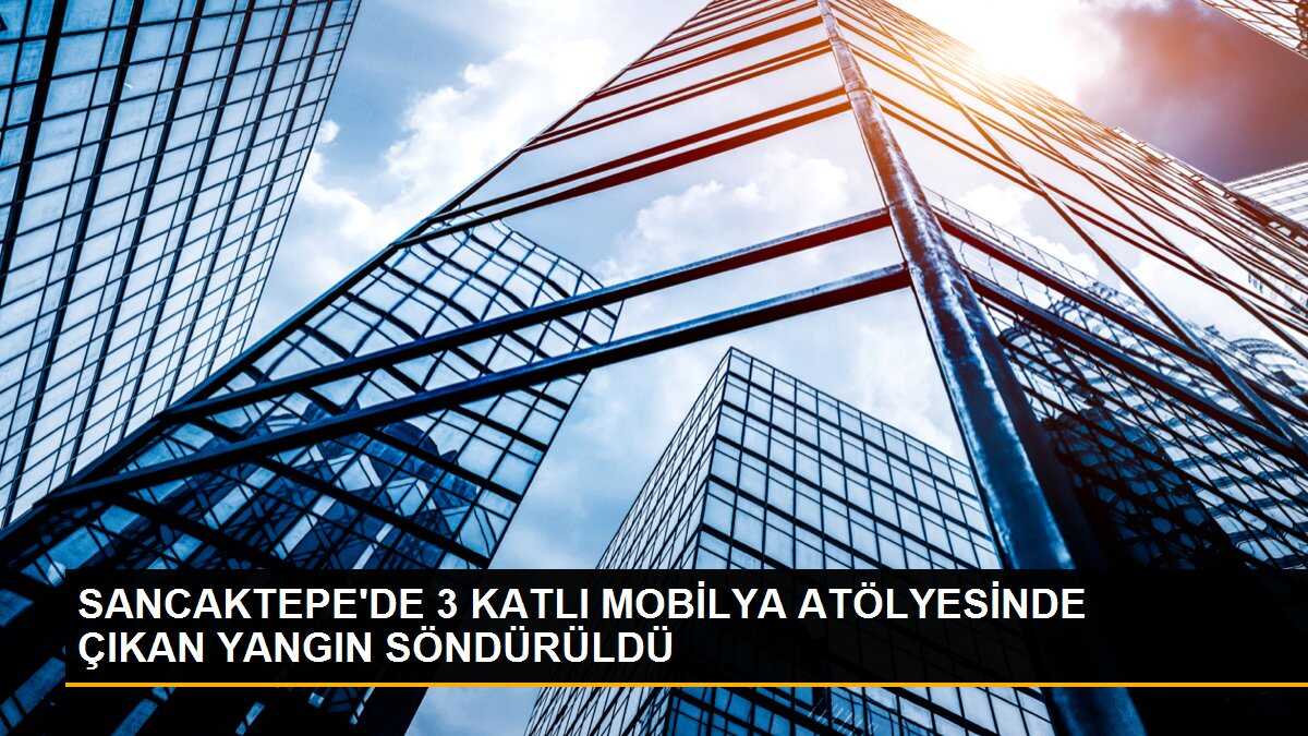 Sancaktepe\'de Mobilya Atölyesinde Yangın Çıktı