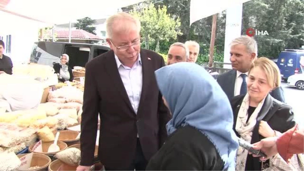 AK Parti İstanbul Milletvekili Adayı Kıymaz Ortaköy semt pazarında esnaftan destek istedi