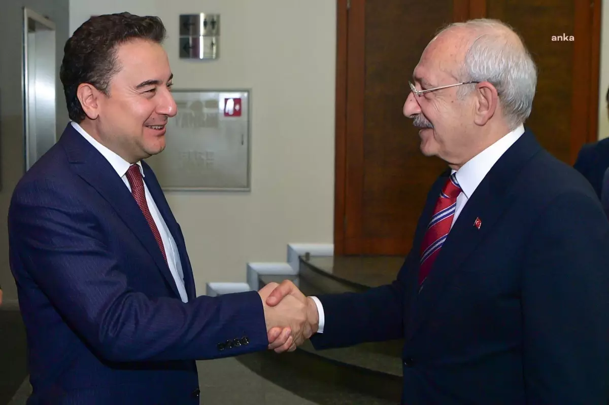 DEVA Partisi Genel Başkanı Ali Babacan ve Kemal Kılıçdaroğlu arasında sürpriz görüşme