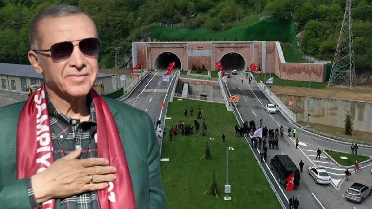 Cumhurbaşkanı Erdoğan\'ın katılımıyla Zigana Tüneli açılışı yapıldı, Gümüşhane-Trabzon arası 1 saatten 30 dakikaya düştü