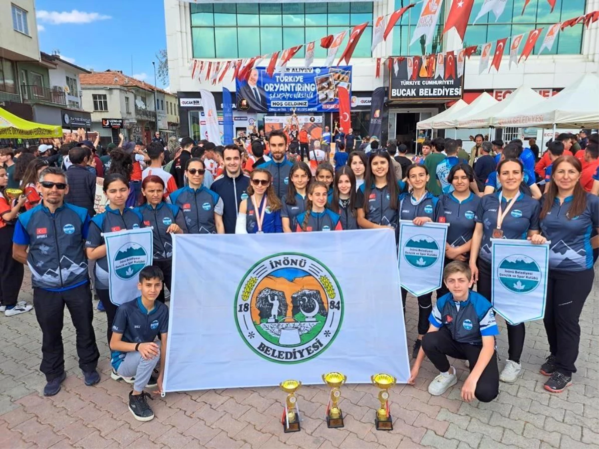 İnönü Belediyesi Oryantiring Takımı 3 Kupa ve 10 Madalya Kazandı