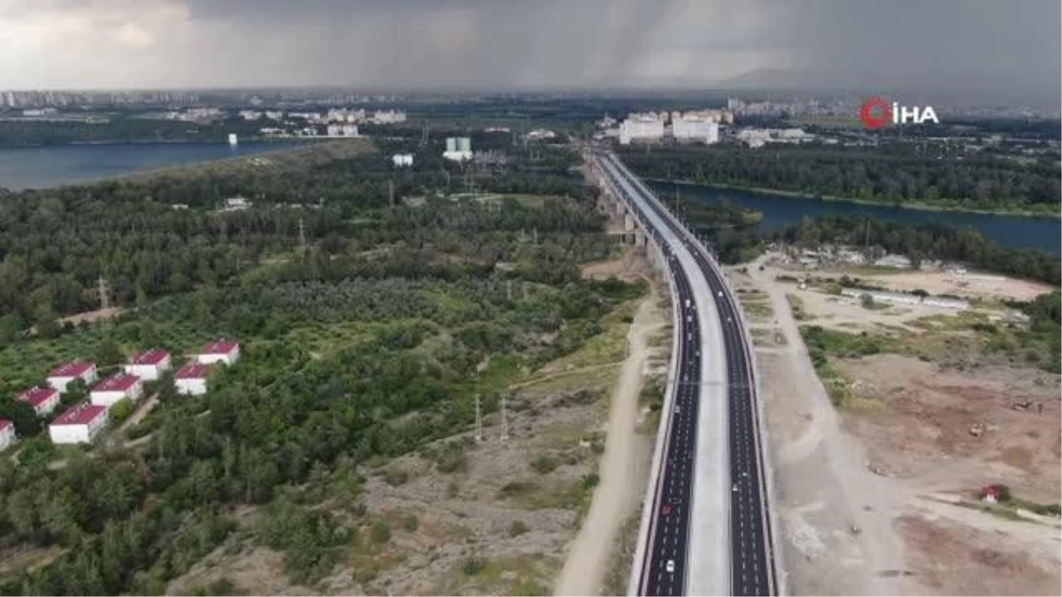 Türkiye\'nin en uzun 4\'üncü köprüsü Adana\'da ulaşımı rahatlattı