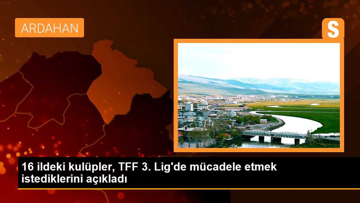 16 İldeki Kulüpler 2023-2024 Futbol Sezonunda TFF 3. Ligde Mücadele Etmek İstiyor