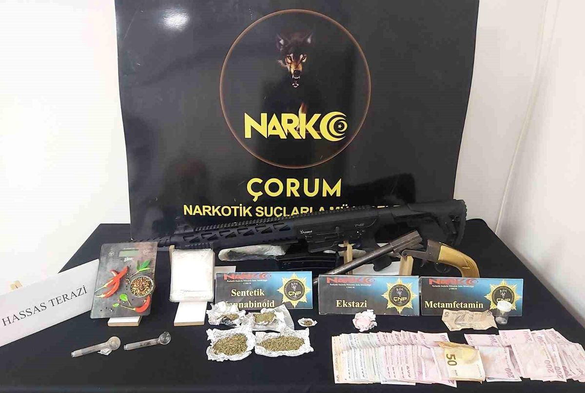 Çorum\'da Uyuşturucu Operasyonu: Çok Sayıda Madde Ele Geçirildi