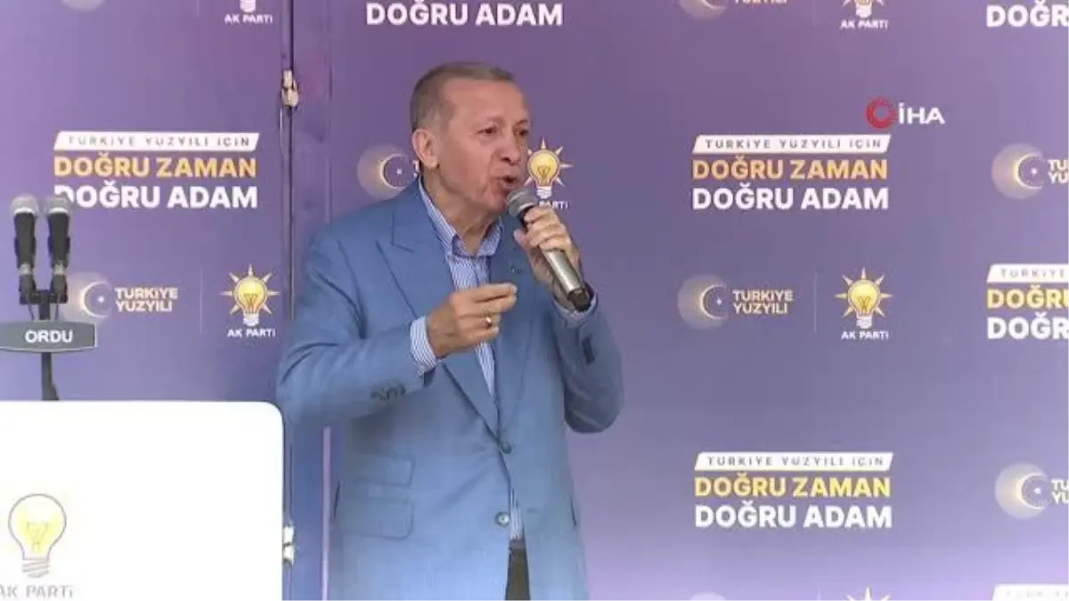 Cumhurbaşkanı Erdoğan Ordu\'da konuştu