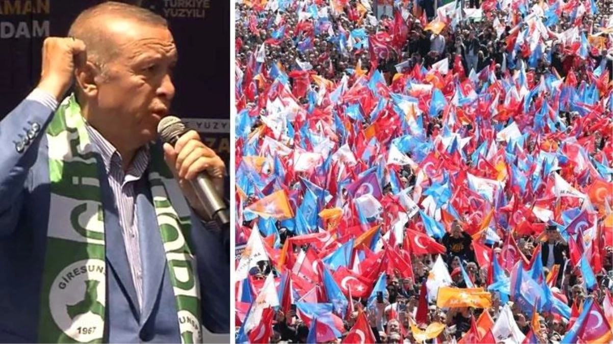 Giresun\'da halka seslenen Cumhurbaşkanı Recep Tayyip Erdoğan sert konuştu: Bunların dini, ezanı, kitabı yok
