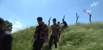 Derecikte çiftçiler imece usulü bağ bahçe temizliği yapıyor