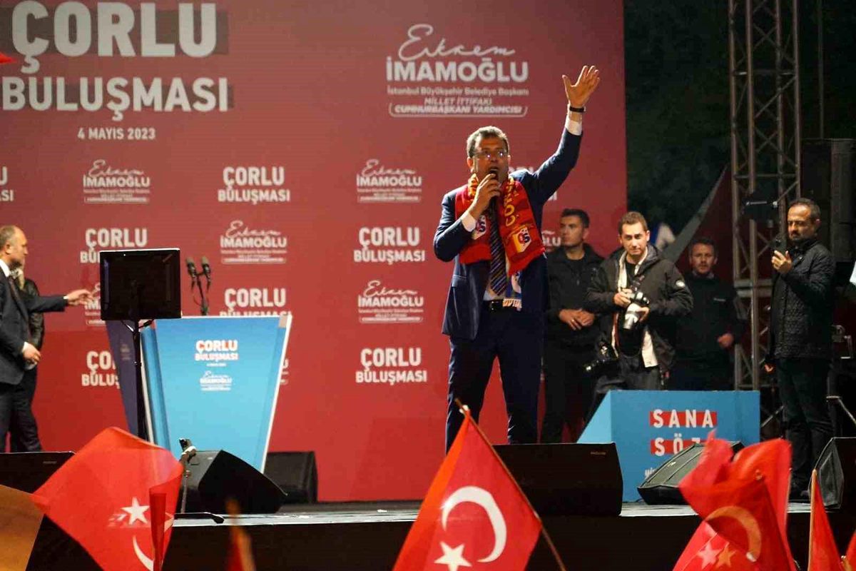 Ekrem İmamoğlu Çorlu\'da Vatandaşlara Seslendi