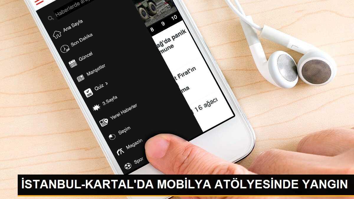Kartal\'da Mobilya Atölyesinde Yangın Çıktı
