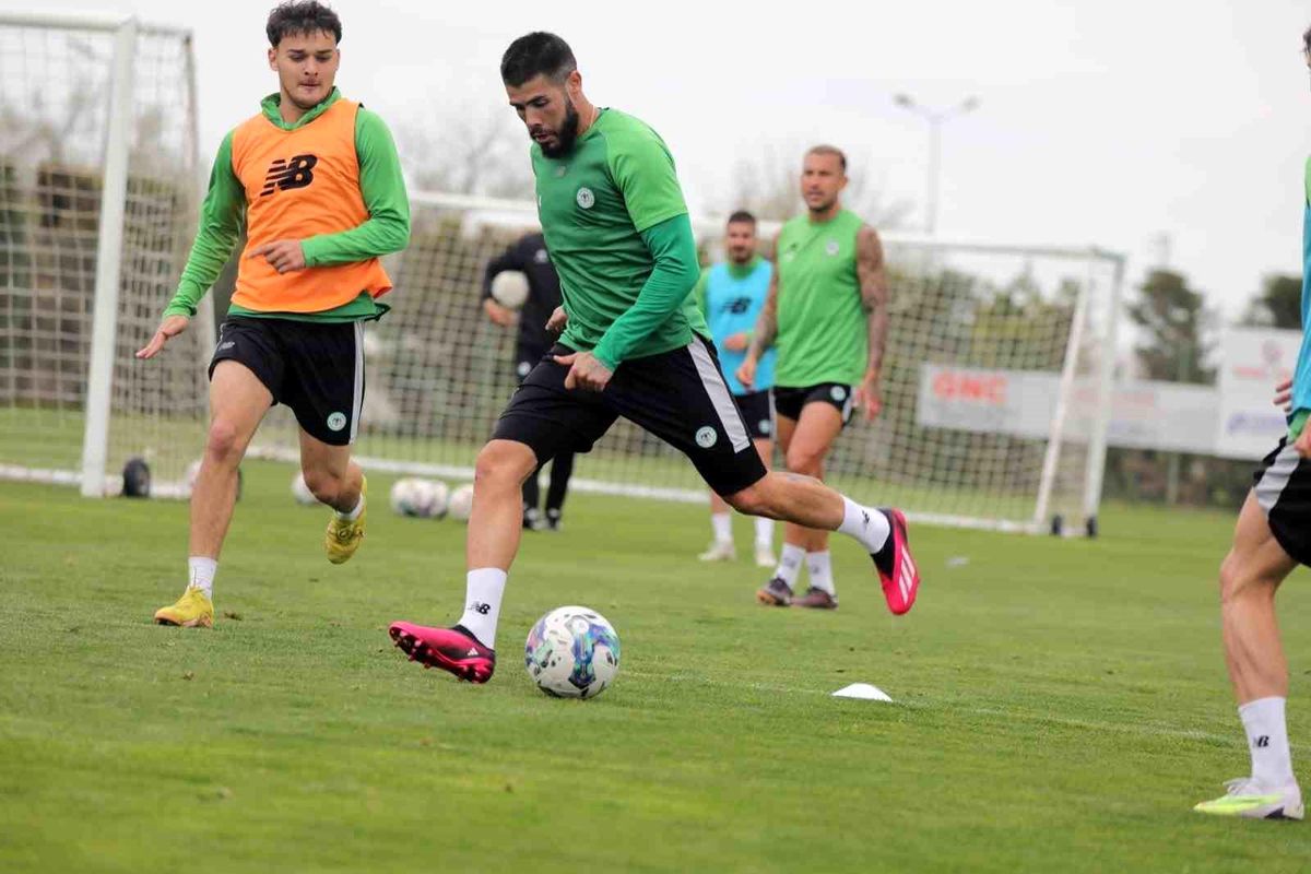 Konyaspor, Kayserispor maçı için antrenman yaptı