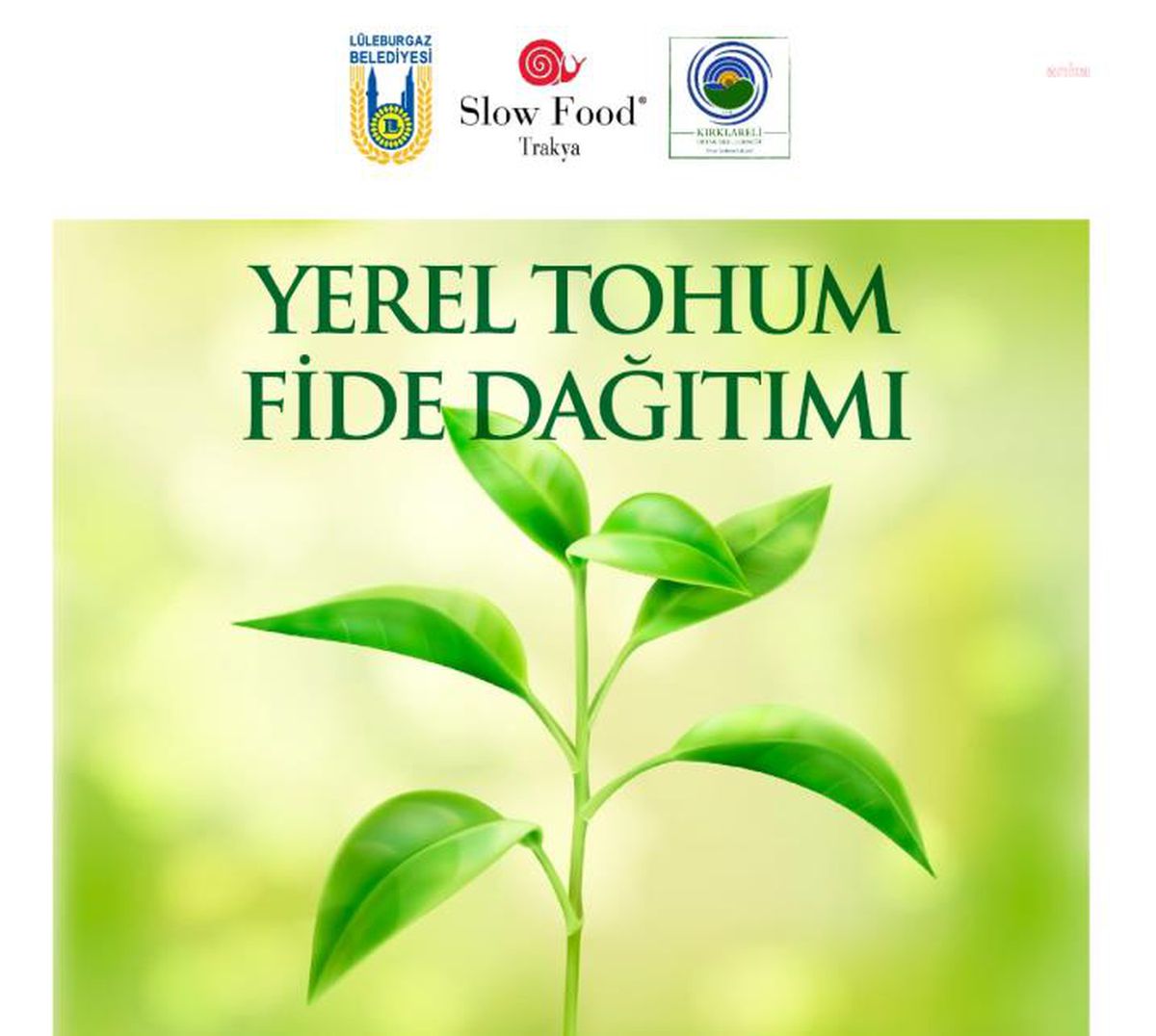 Lüleburgaz Belediyesi 10 Bin Adet Yerel Tohumu Vatandaşa Dağıtacak