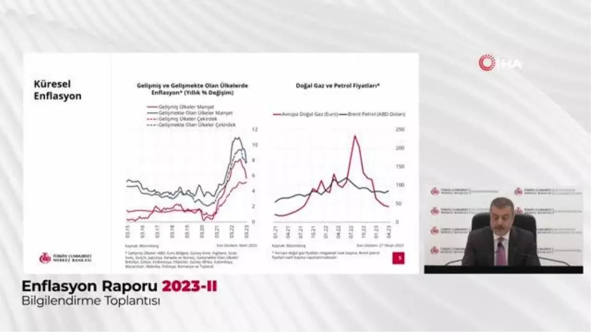 Merkez Bankası 2023 yıl sonu enflasyon tahminini yine yüzde 22,3\'te sabit tuttu