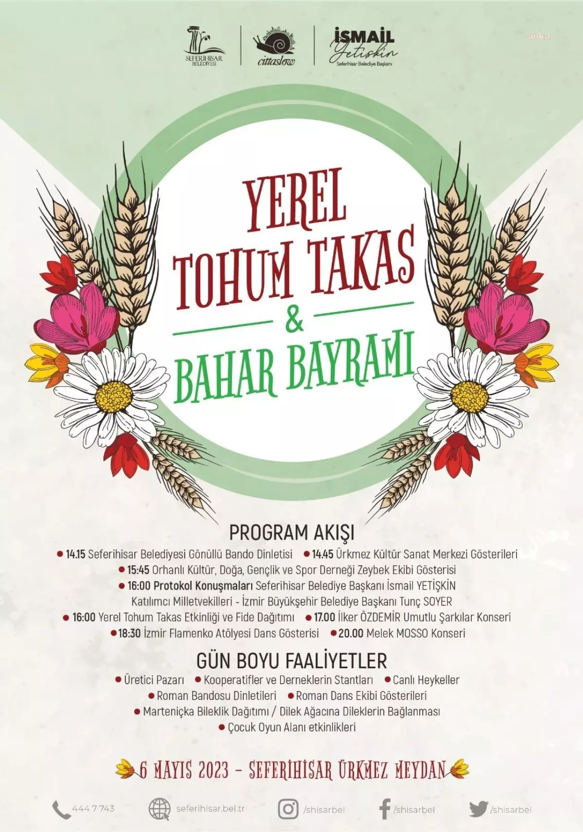 Seferihisar\'da Yerel Tohum Takas Şenliği için geri sayım başladı