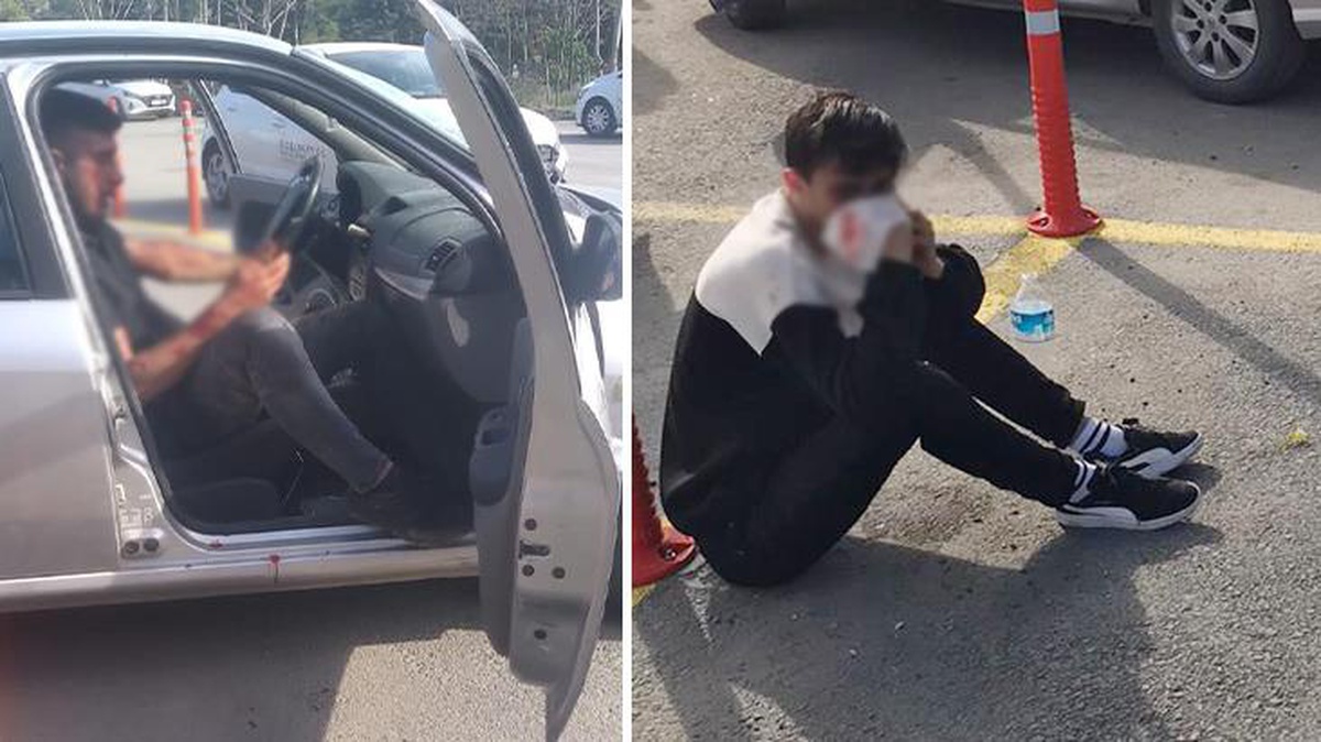 Taksici ve arkadaşları, yol verme kavgasında sürücü adayıyla hocasını kanlar içinde bıraktı