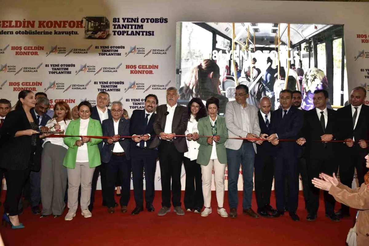 Adana Büyükşehir Belediyesi 81 Yeni Otobüsü Tanıttı