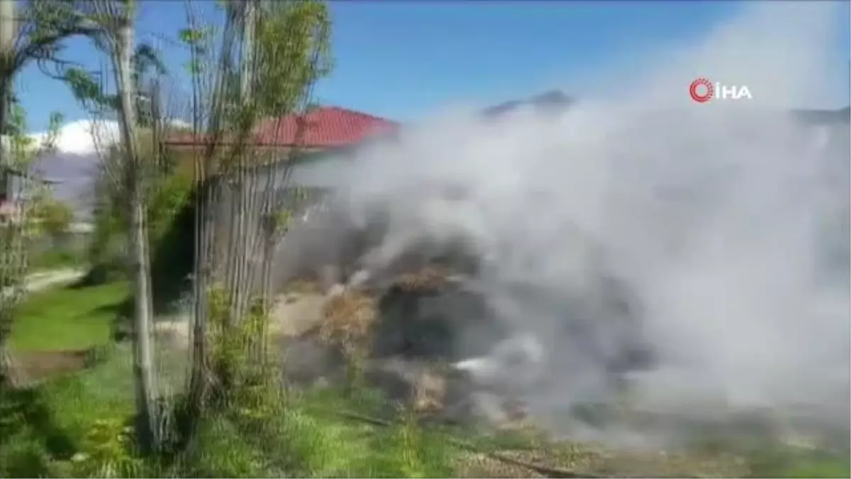 Ahırda çıkan yangın büyümeden söndürüldü