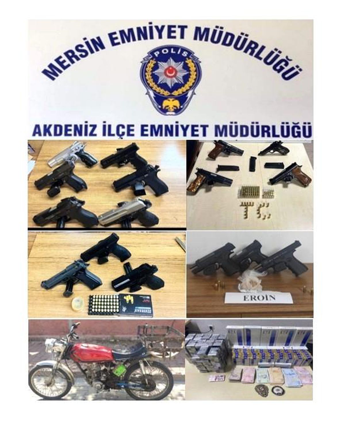 Mersin\'de 278 şüpheli yakalandı, 84\'ü tutuklandı