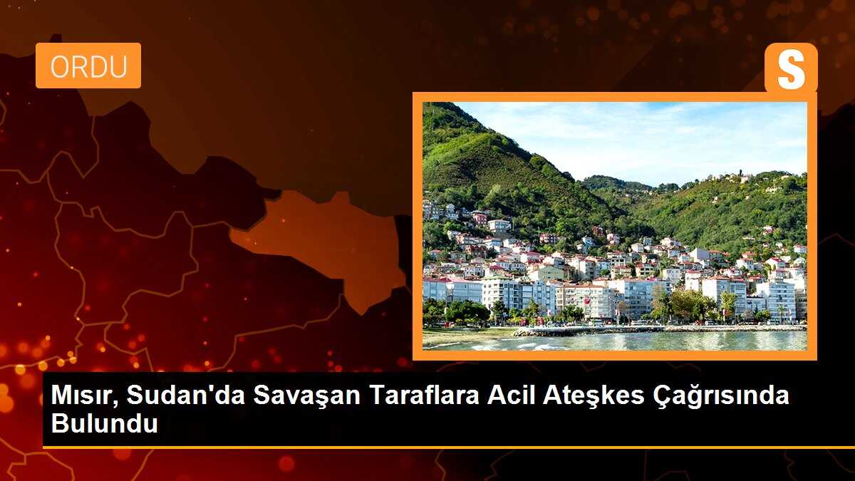 Mısır, Sudan\'daki çatışmaları durdurmak için ateşkes çağrısında bulundu