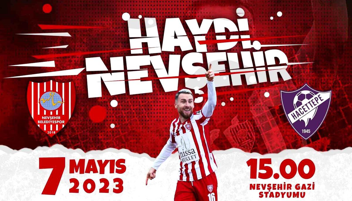 Nevşehir Belediyespor, Hacettepe 1945 Spor Kulübü maçına taraftarlarından destek bekliyor